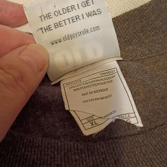 Old Guys Rule Premium Roast Coffee Graphic T-Shirt Brown Short Sleeve Cotton Ble - Picture 7 of 7